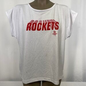 Houston Rockets NBA Basketball White T-Shirt Women's MEDIUM NWT